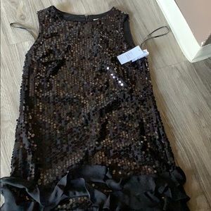 Black sequin dress